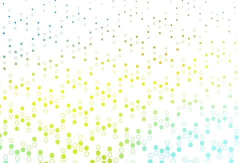 Light Blue, Yellow vector background with bubbles. Illustrazione stock