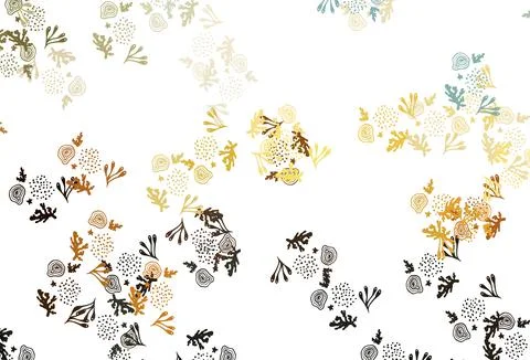 Light Blue, Yellow vector background with abstract shapes. Stock Illustration