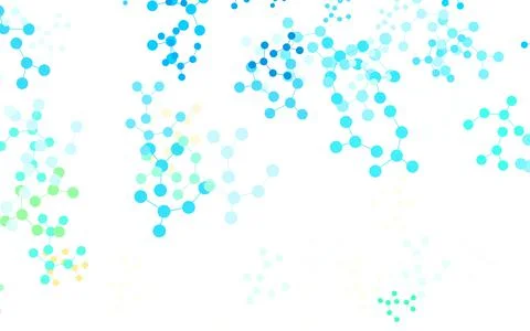 Light Blue, Yellow vector background with forms of artificial intelligence. Stock Illustration