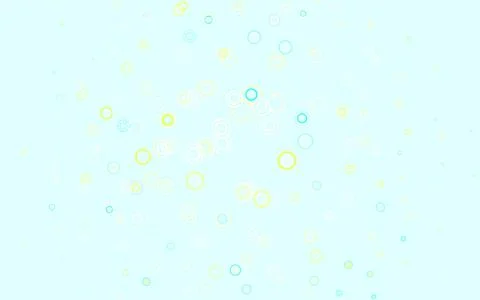 Light Blue, Yellow vector background with bubbles. 스톡 일러스트