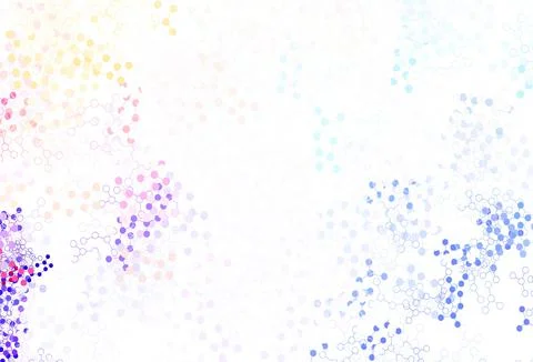 Light Blue, Yellow vector background with forms of artificial intelligence. Illustrazione stock