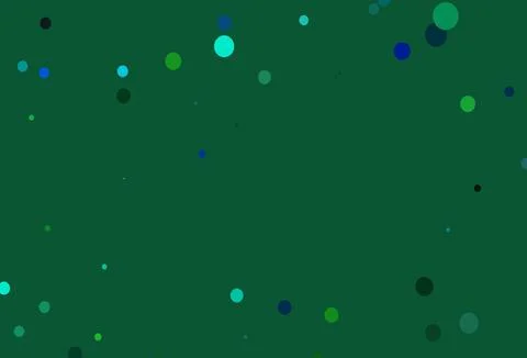 Light Blue, Yellow vector background with bubbles. Stock Illustration