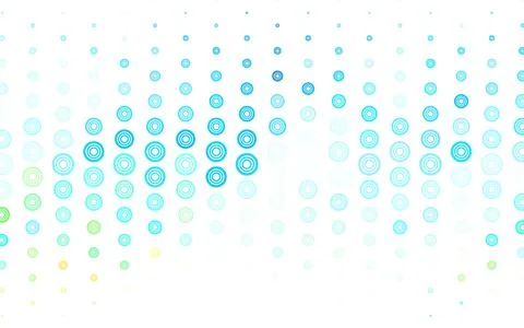 Light Blue, Yellow vector background with bubbles. Stockillustratie
