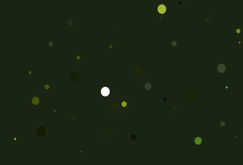 Light Blue, Yellow vector background with bubbles. Illustrazione stock