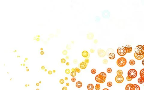 Light Blue, Yellow vector background with bubbles. Stock Illustration