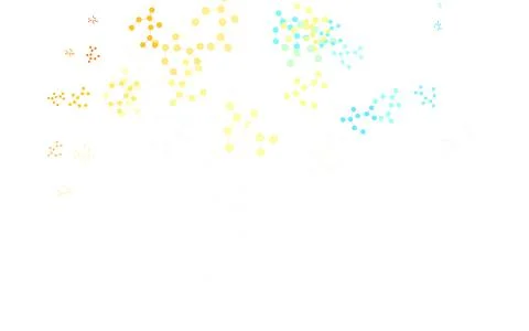 Light Blue, Yellow vector background with forms of artificial intelligence. Illustrazione stock