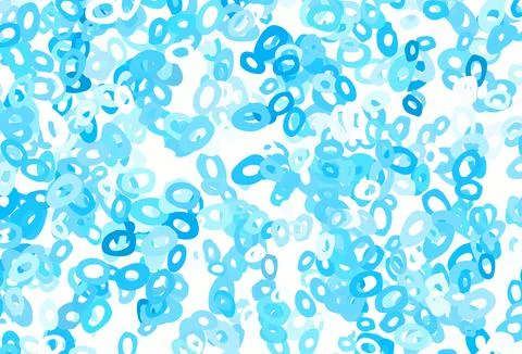 Light Blue, Yellow vector background with bubbles. Stock Illustration