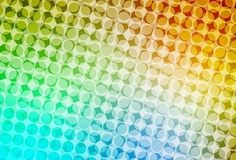 Light Blue, Yellow vector background with bubbles. Stock Illustration