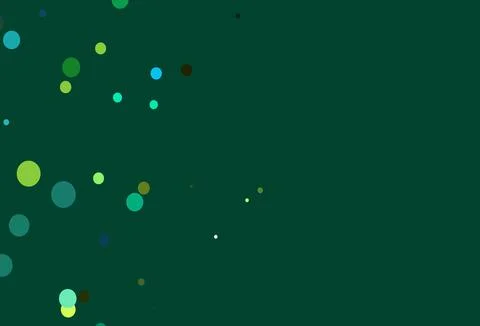 Light Blue, Yellow vector background with bubbles. Stock Illustration