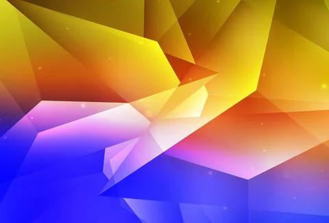 Light Blue, Yellow vector Blurred bubbles on abstract background with colorfu 스톡 일러스트