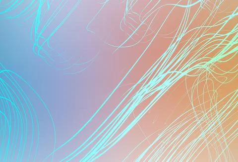 Light Blue, Yellow vector blurred bright pattern. Stock Illustration