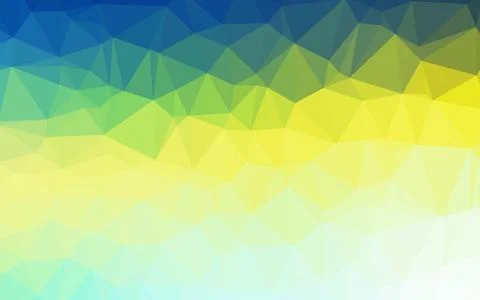 Light Blue, Yellow vector blurry triangle pattern. 스톡 일러스트