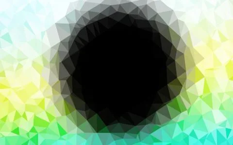 Light Blue, Yellow vector blurry triangle template. Stock Illustration