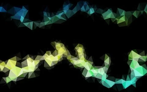 Light Blue, Yellow vector blurry triangle pattern. Illustrazione stock