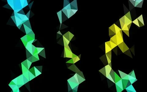 Light Blue, Yellow vector blurry triangle template. Stock Illustration