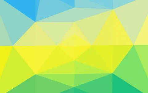 Light Blue, Yellow vector blurry triangle pattern. Stock Illustration