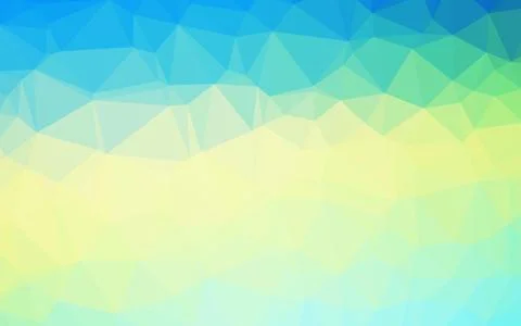 Light Blue, Yellow vector blurry triangle template. Illustrazione stock