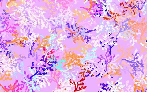 Light Blue, Yellow vector elegant template with leaves, branches. Stock Illustration