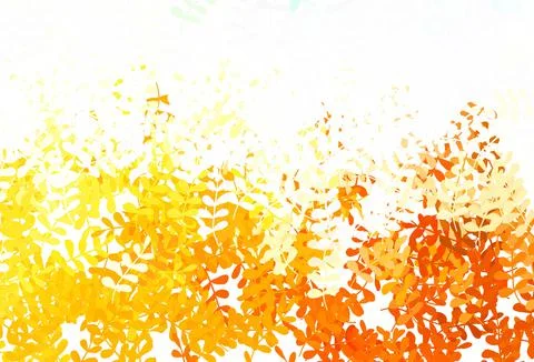 Light Blue, Yellow vector elegant pattern with leaves. Illustrazione stock