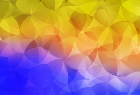Light Blue, Yellow vector gradient triangles pattern. Illustrazione stock