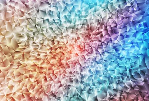 Light Blue, Yellow vector gradient triangles pattern. Stock Illustration