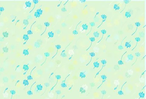 Light Blue, Yellow vector hand painted pattern. Stock Illustration