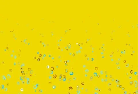 Light Blue, Yellow vector layout with circle shapes. Illustrazione stock