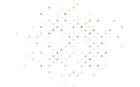 Light Blue, Yellow vector layout with circle shapes. Stock Illustration