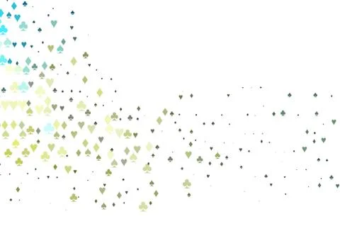 Light Blue, Yellow vector layout with elements of cards. Ilustración de archivo