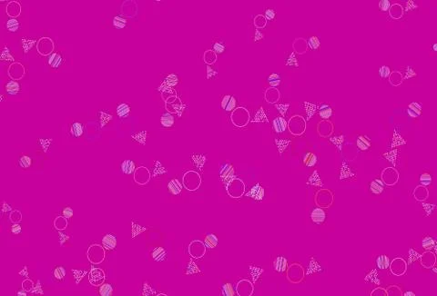 Light Blue, Yellow vector layout with circles, lines. Stock Illustration