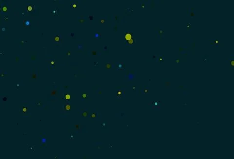 Light Blue, Yellow vector layout with circle shapes. Illustrazione stock