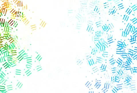 Light Blue, Yellow vector layout with flat lines, dots. 스톡 일러스트
