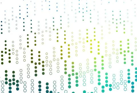 Light Blue, Yellow vector layout with circle shapes. Stock Illustration