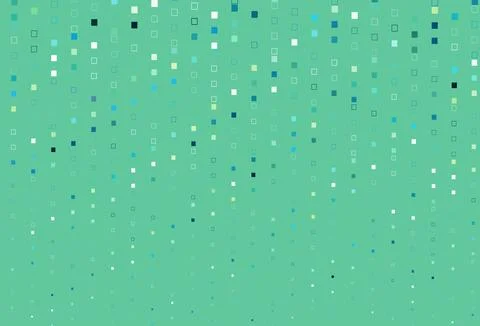 Light Blue, Yellow vector layout with rectangles, squares. Stock Illustration