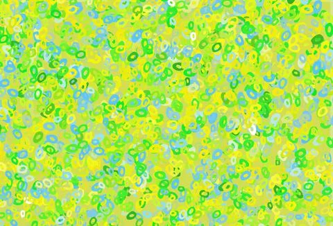 Light Blue, Yellow vector layout with circle shapes. Stock Illustration