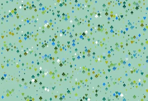 Light Blue, Yellow vector layout with elements of cards. Ilustración de archivo