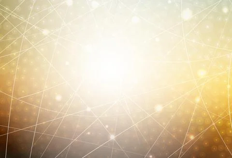 Light Blue, Yellow vector layout with flat lines. Stock Illustration