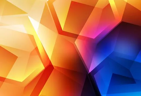 Light Blue, Yellow vector layout with rectangles, triangles. Illustrazione stock