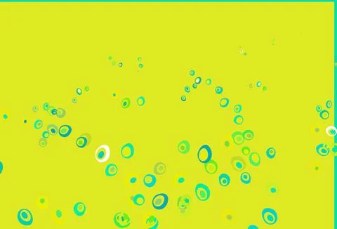 Light Blue, Yellow vector layout with circle shapes. Illustrazione stock