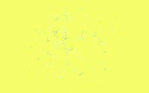 Light Blue, Yellow vector pattern with artificial intelligence network. Illustrazione stock