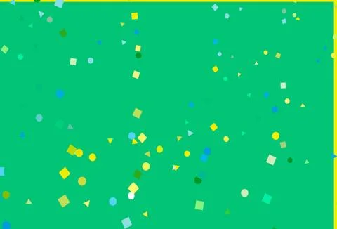 Light Blue, Yellow vector pattern in polygonal style with circles. Stock Illustration