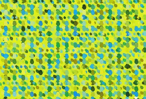 Light Blue, Yellow vector pattern with lamp shapes. Stock Illustration