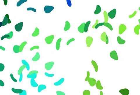 Light Blue, Yellow vector pattern with chaotic shapes. Stock Illustration