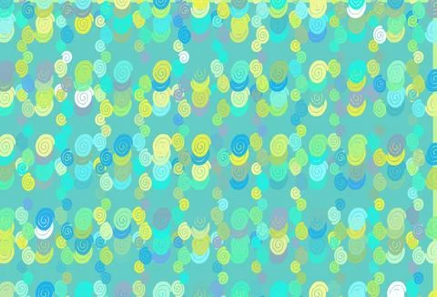 Light Blue, Yellow vector pattern with liquid shapes. Stock Illustration