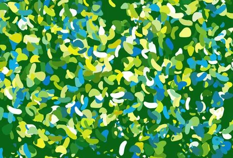 Light Blue, Yellow vector pattern with chaotic shapes. Stock Illustration