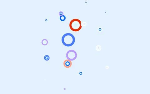 Light Blue, Yellow vector pattern with spheres. Stock Illustration