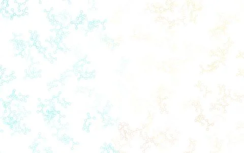 Light Blue, Yellow vector pattern with artificial intelligence network. Stock Illustration