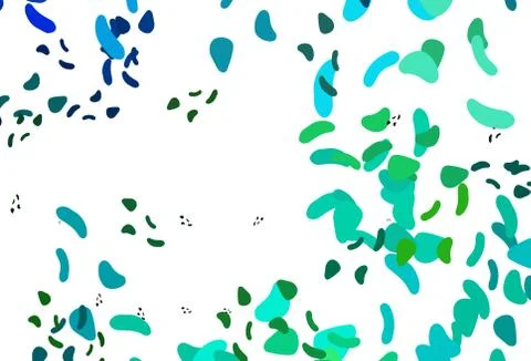 Light Blue, Yellow vector pattern with chaotic shapes. Illustrazione stock