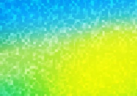 Light Blue, Yellow vector pattern in square style. Stock Illustration