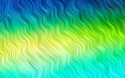 Light Blue, Yellow vector pattern with liquid shapes. Stock Illustration